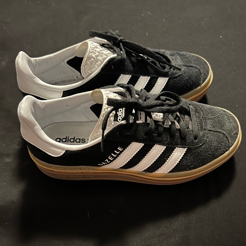 adidas Black and White Athletic Shoes